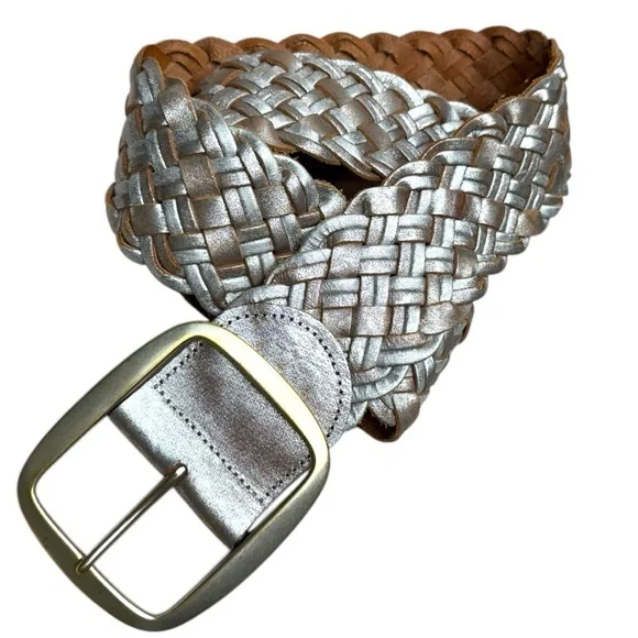 Linea Pelle | Accessories | Linea Pelle Wide Leather Woven  display picture 3